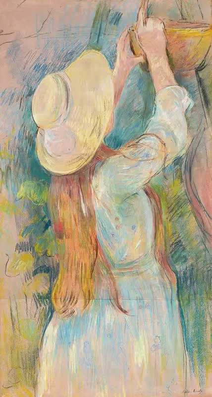 Young Girl Holding a Basket — Berthe Morisot