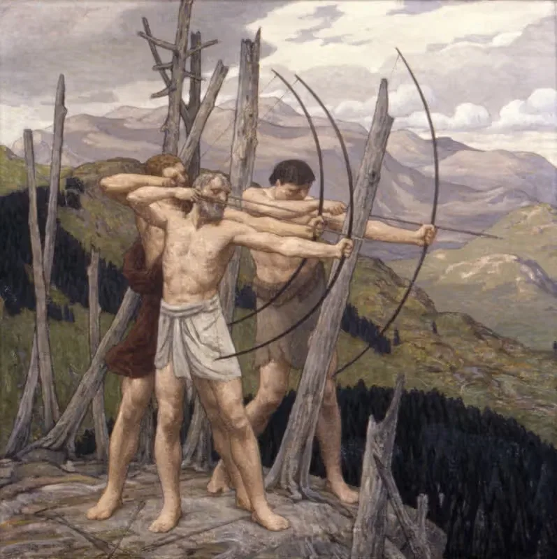 The Archers by Bryson Burroughs, 1917 — digital art print download