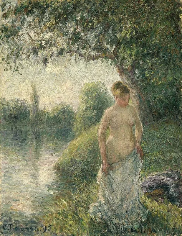 Купальщица by Камиль Писсарро, 1895 — digital art print download