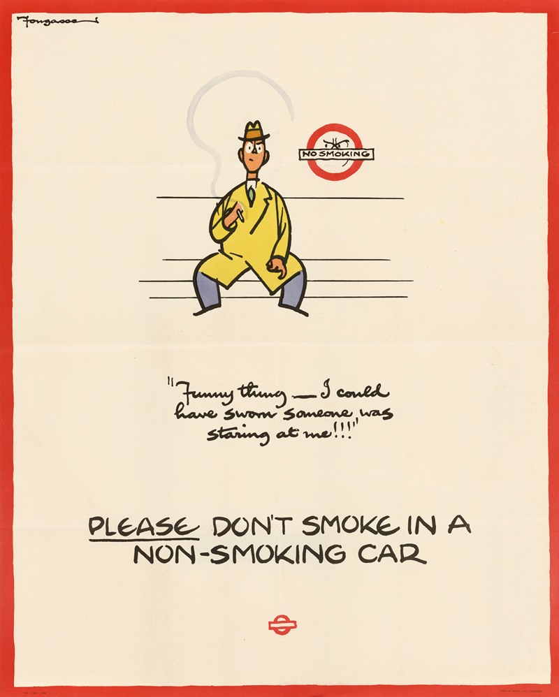 Please Don't Smoke in a Non-Smoking Car — Cyril Kenneth Bird (Fougasse)
