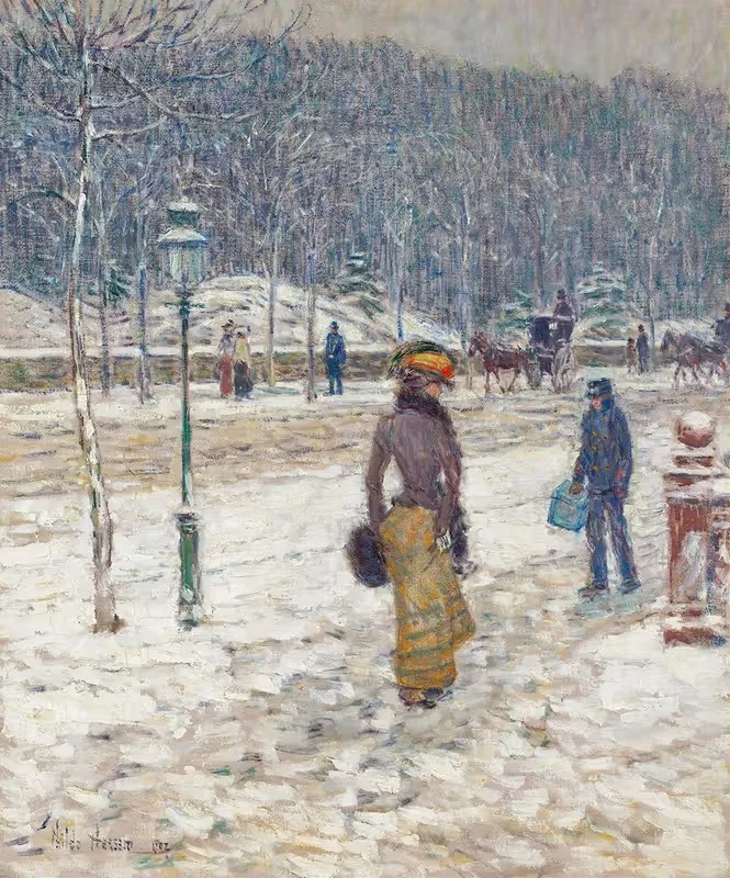 Улица Нью-Йорка by Чайлд Хассам, 1902 — digital art print download
