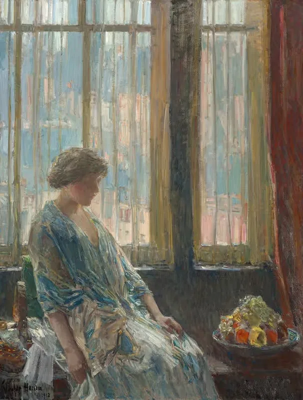 The New York Window by Childe Hassam, 1912 — digital art print download