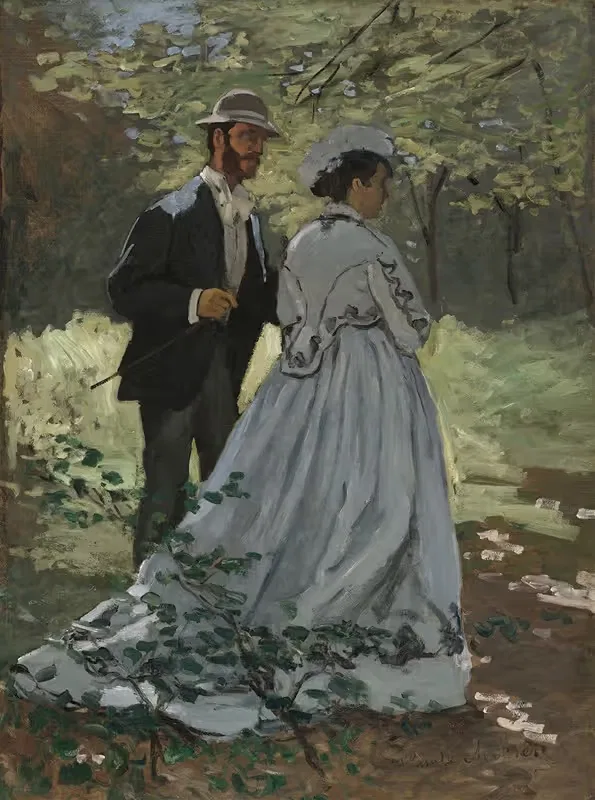 Bazille and Camille (Study for Déjeuner sur l'Herbe ) — Claude Monet