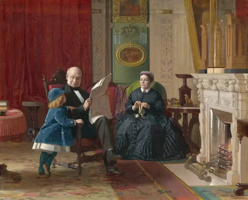 Семья Браун by Истмен Джонсон, 1869 — digital art print download