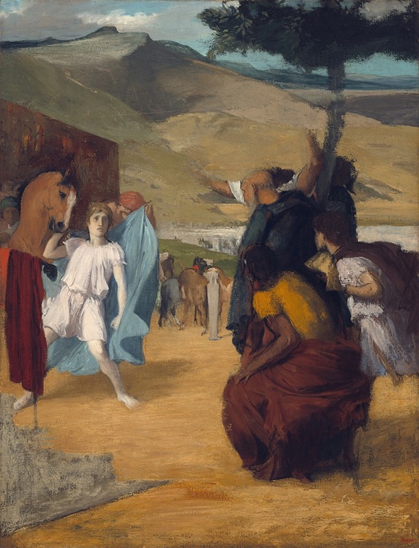 Alexander and Bucephalus by Edgar Degas, 1861-1862 — digital art print download