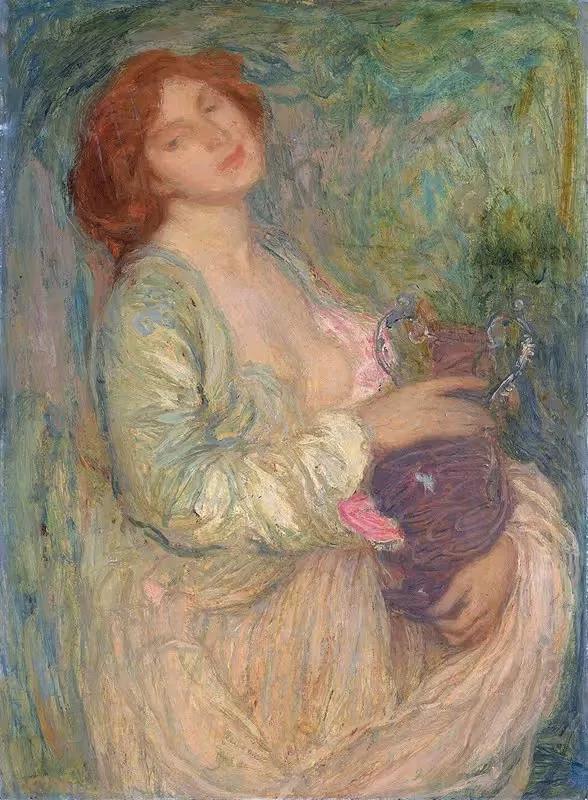 Женщина с вазой by Эдмон Франсуа Аман-Жан — digital art print download
