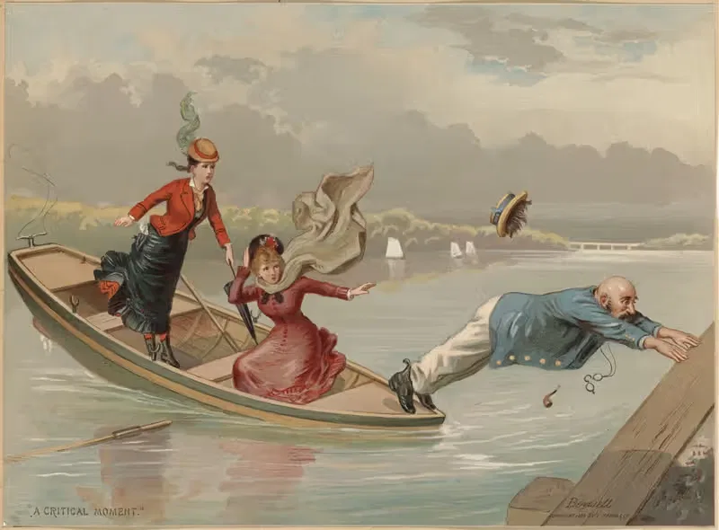 Критический момент by Эдмунд Биркхед Бенселл, 1878 — digital art print download