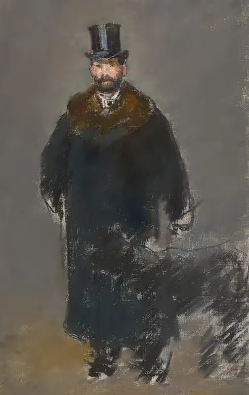 Человек с собакой by Эдуар Мане, 1877–1883 — digital art print download