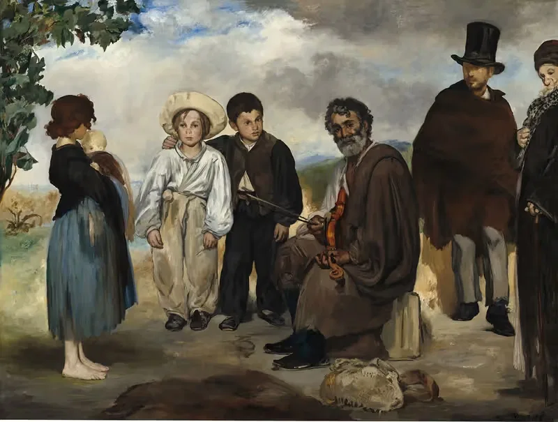 Старый музыкант by Эдуар Мане, 1862 — digital art print download