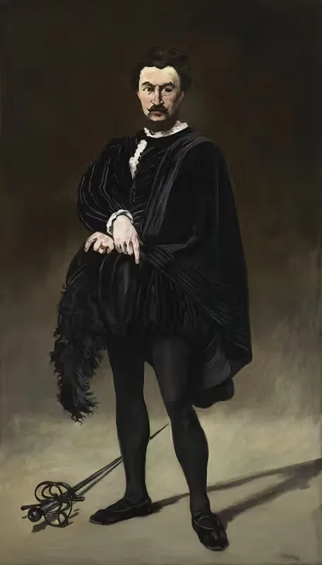 Трагический актер (Рувьер в роли Гамлета) by Эдуар Мане, 1866 — digital art print download