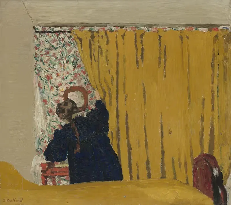 Желтая занавеска by Эдвард Вюйяр, c. 1893 — digital art print download