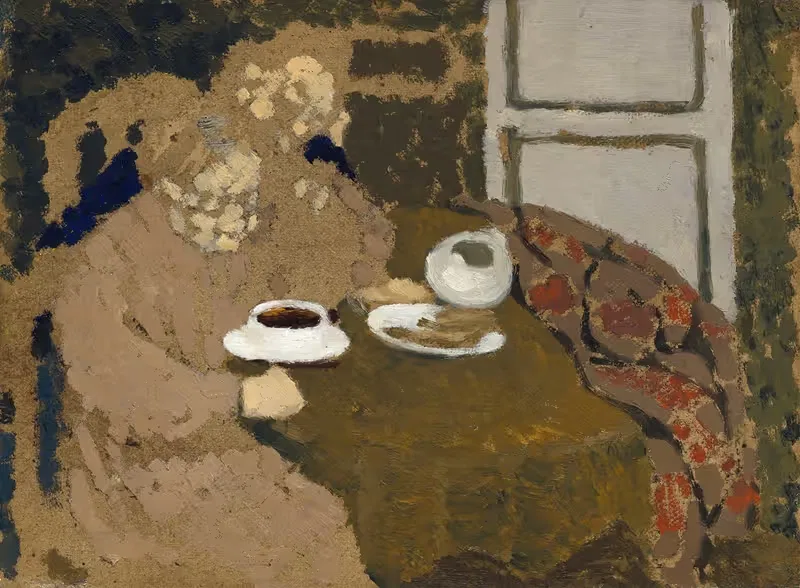 Two Women Drinking Coffee by Édouard Vuillard, c. 1893 — digital art print download