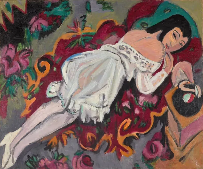 Girl in White Chemise — Ernst Ludwig Kirchner