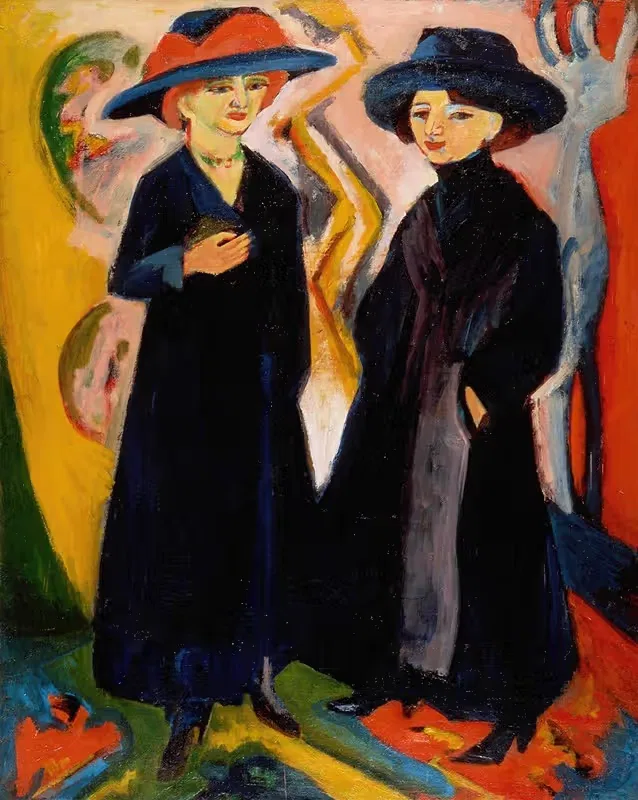 Две женщины by Эрнст Людвиг Кирхнер, 1911-1912 — digital art print download