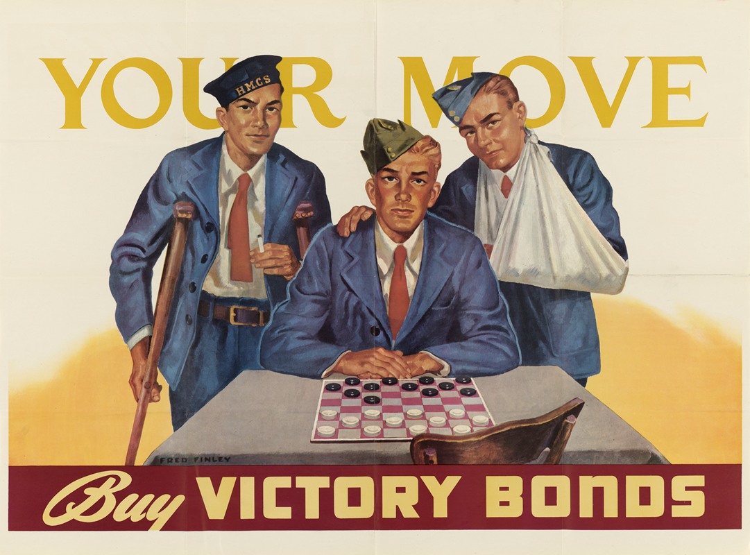 Your Move Buy Victory Bonds by Fred Finley — digital art print download