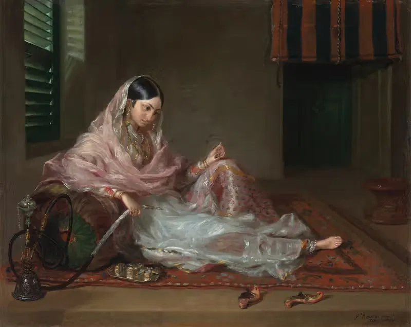 Мусульманка, лежащая by Франческо Ренальди, 1789 — digital art print download