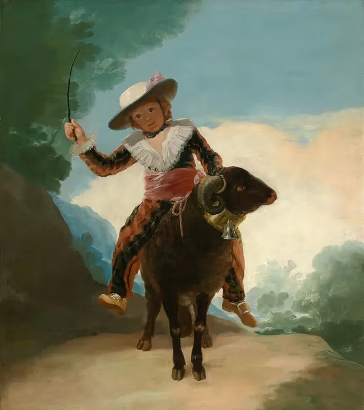 Мальчик на баране by Франсиско де Гойя, 1786 — digital art print download