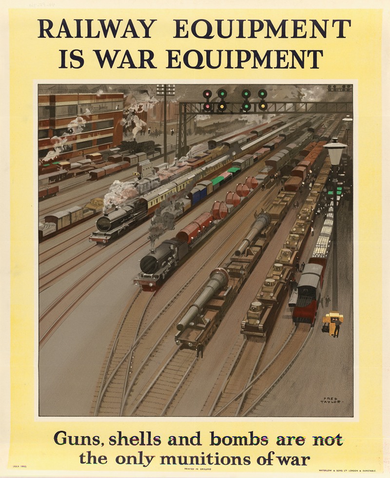 Railway Equipment is War Equipment by Fred Taylor — digital art print download