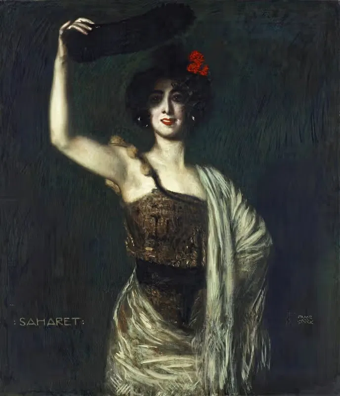 Танцовщица Сахарет by Франц фон Стук, 1906 — digital art print download
