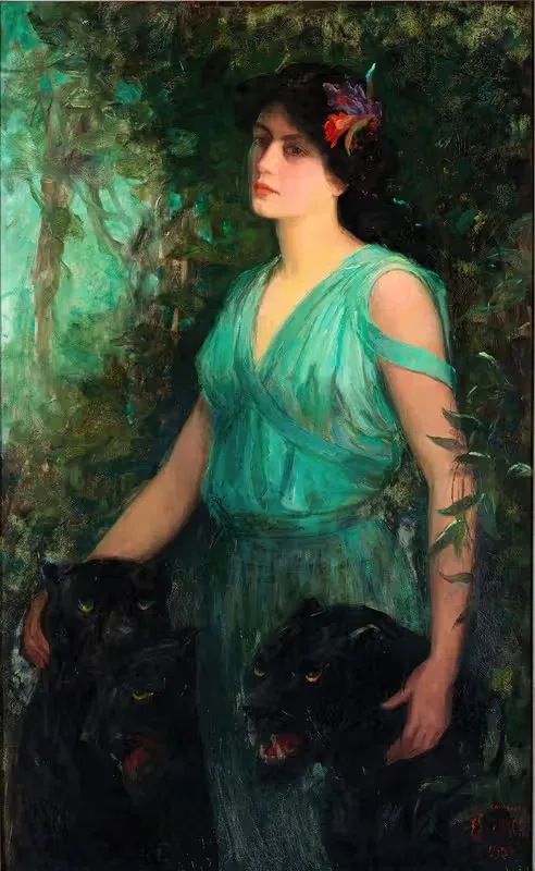 Черная орхидея by Фредерик Стюарт Чёрч, 1907 — digital art print download