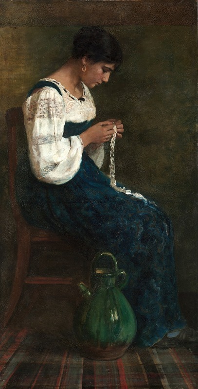Каприйская кружевница by Джордж Б. Батлер, 1884 — digital art print download