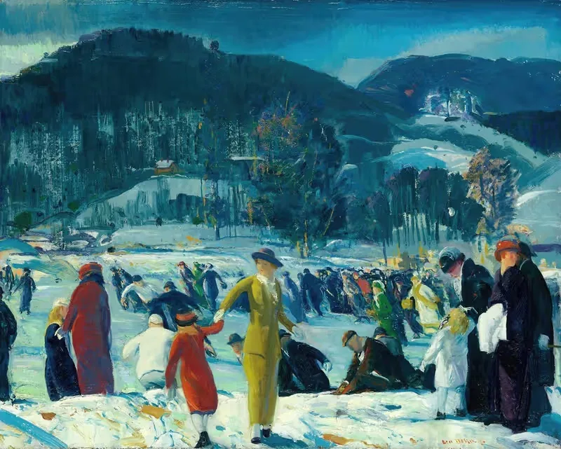 Любовь зимы by Джордж Уэсли Беллоуз, 1914 — digital art print download