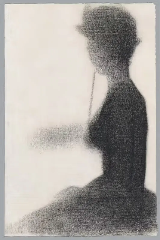 Seated Woman with a Parasol — Georges Seurat