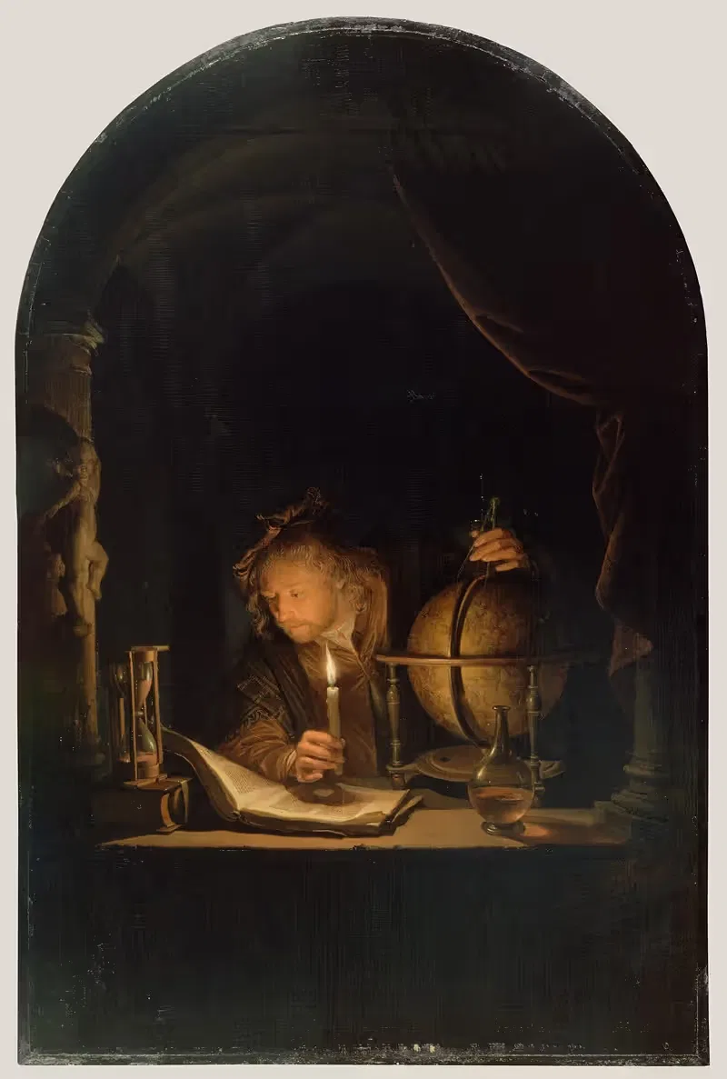 Astronomer by Candlelight by Gerrit Dou — digital art print download