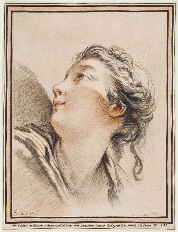 Head of a Woman — Gilles Demarteau the Elder