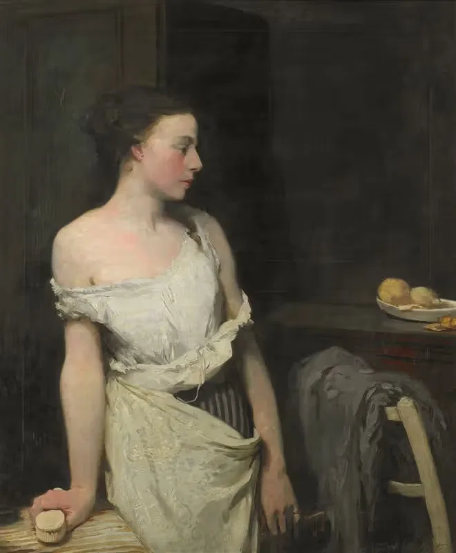 Girl at her toilet — Glyn Warren Philpot