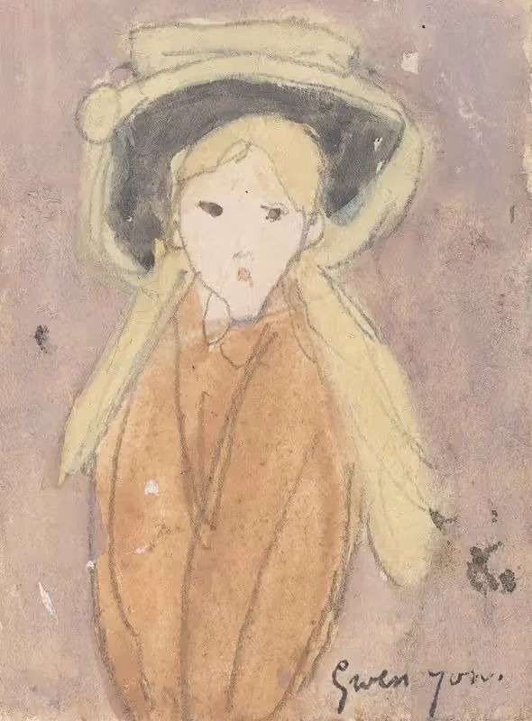 Little Girl with a Large Hat — Gwen John