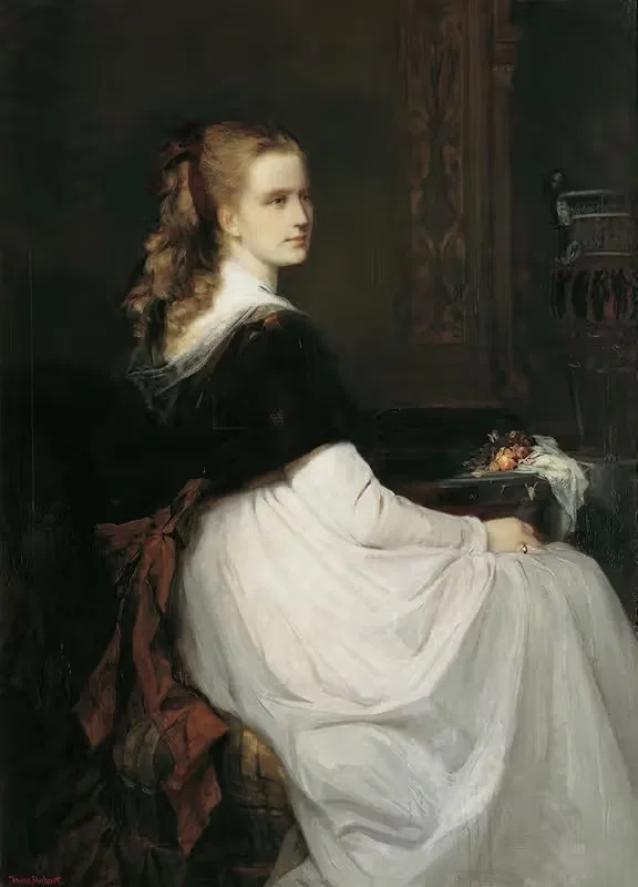 Portrait of Eugenie Scheuffelen — Hans Makart