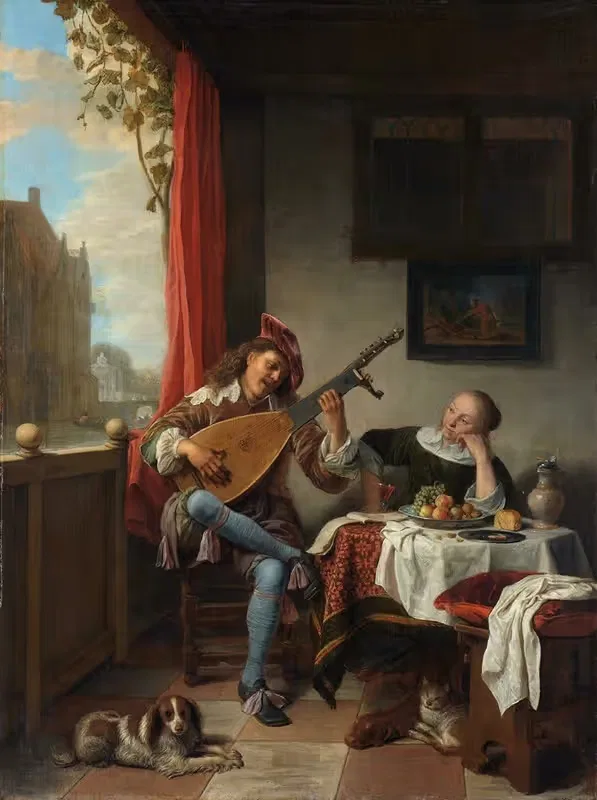 Лютнист by Хендрик Мартенсз. Сорга, 1661 — digital art print download