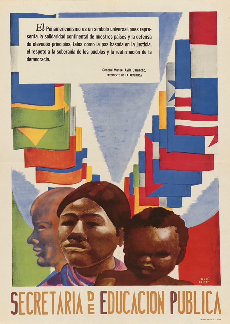 Secretaria de Educacion Publica by Julio Prieto — digital art print download