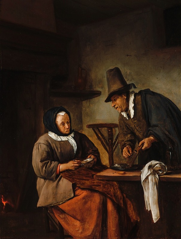 The Caudle Makers by Jan Steen, 1665 - 1670 — digital art print download