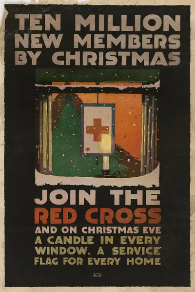 Ten Million New Members by Christmas – Join the Red Cross by L.N. Britton — digital art print download