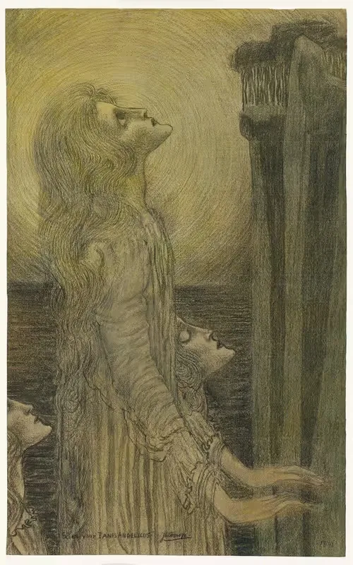 Эскиз для Панис Ангеликуса by Ян Тoorоп, 1898 — digital art print download
