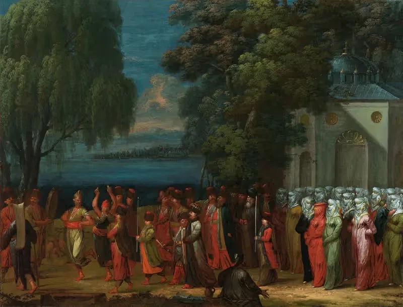 Armenian Wedding by Jean Baptiste Vanmour, 1720 - 1737 — digital art print download