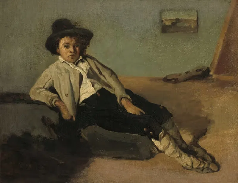 Итальянский крестьянский мальчик by Жан-Батист-Камиль Коро, 1825-1827 — digital art print download