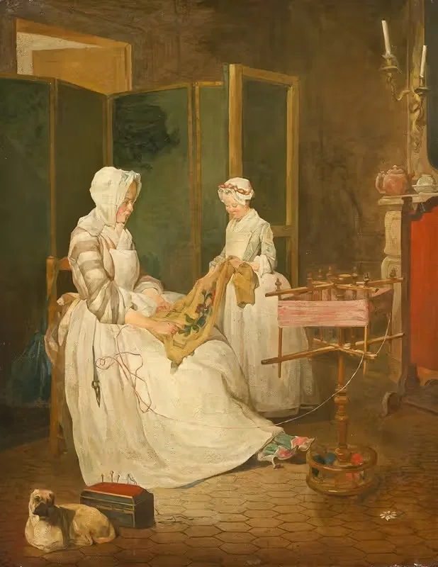 The Diligent Mother by Jean Siméon Chardin — digital art print download