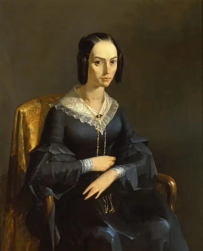 Мадам Вальмон by Жан-Франсуа Миле, c.1841 — digital art print download