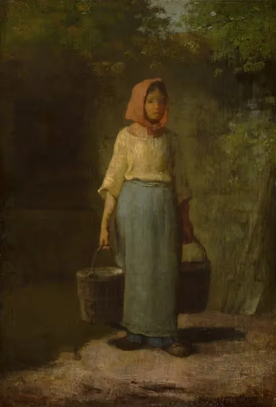 Peasant Girl Returning From The Well — Jean-François Millet