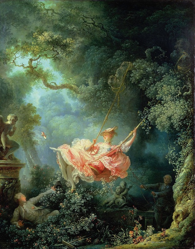 Качели by Жан-Оноре Фрагонар, 1767 — digital art print download