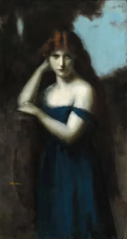 Стоящая женщина by Жан-Жак Эннер, c. 1903 — digital art print download