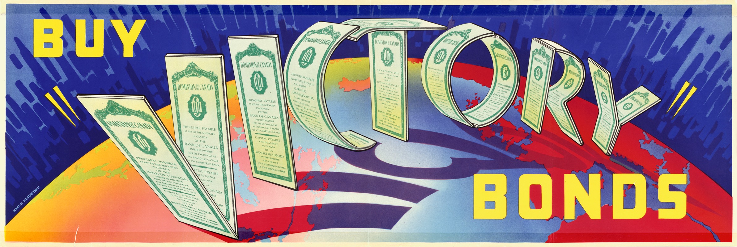 Buy Victory Bonds by Martin Regenstreif — digital art print download