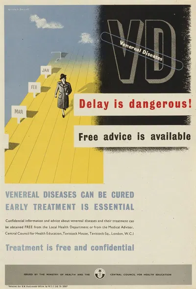 Venereal Diseases – Delay is Dangerous! 2 by Maurice Bennett — digital art print download