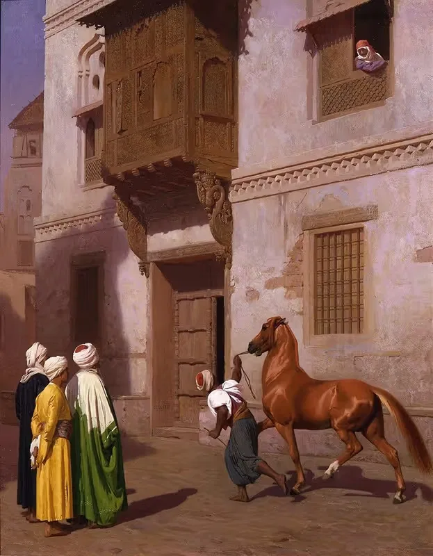 Конный рынок by Жан-Леон Жерома, 1867 — digital art print download