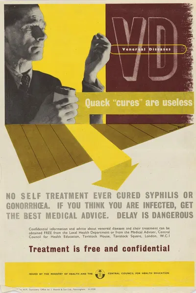 Venereal Diseases – Quack 'Cures' are Useless by Maurice Bennett — digital art print download