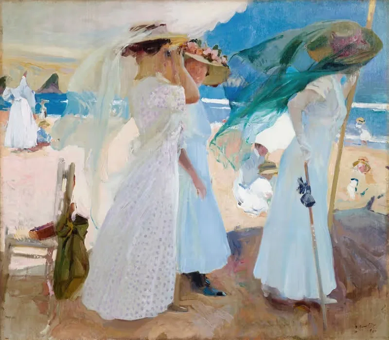 Под навесом, Сараус by Хоакин Соролья, 1910 — digital art print download