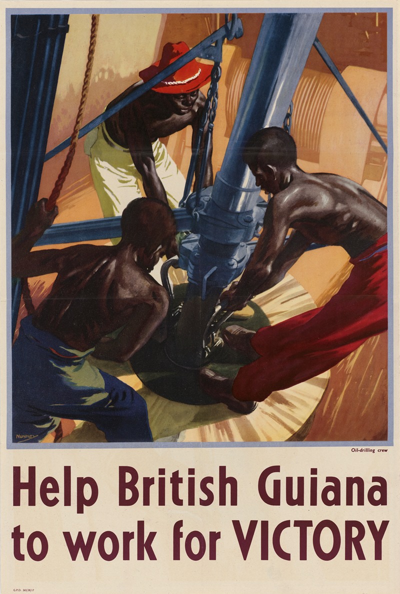 Help British Guiana to Work for Victory by John Nunney — digital art print download